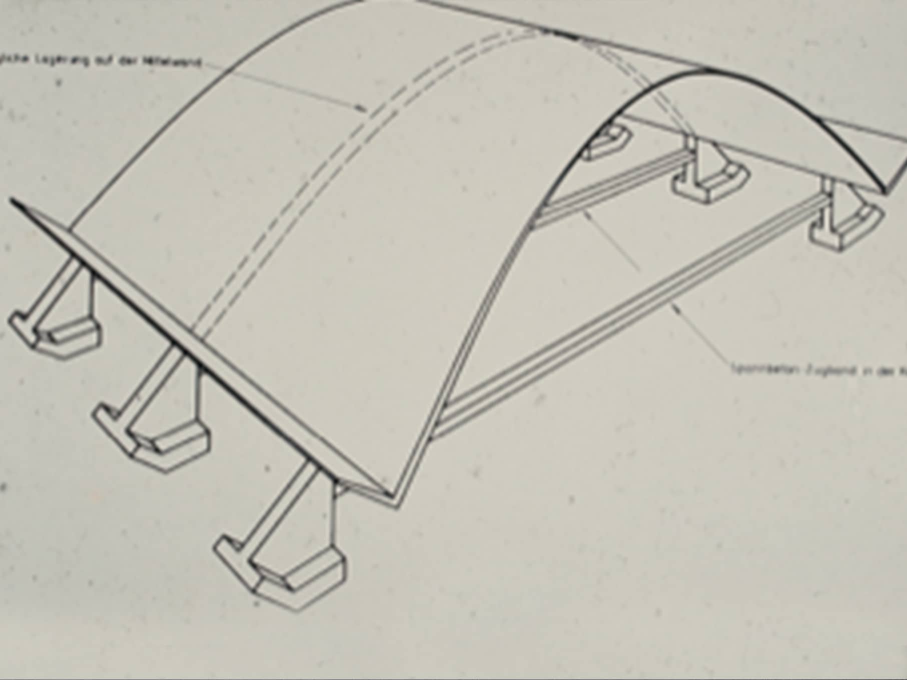 Rohbau des Museums Keramion 1970, Frechen bei Köln